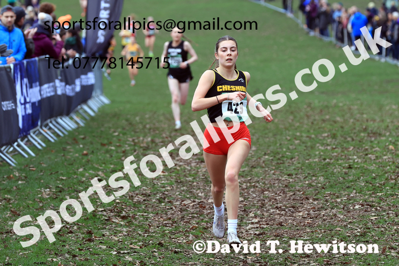 Womens Under-20s 2026 UK CAU Inter Counties Cross Country, Wollaton Park, Nottingham. Photo: David T. Hewitson/Sports for All Pics